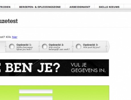 Beroepskeuzetest – Enquete tool